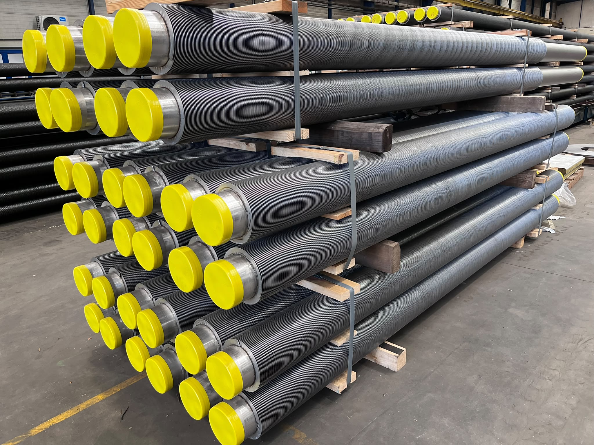 Laser finned tubes